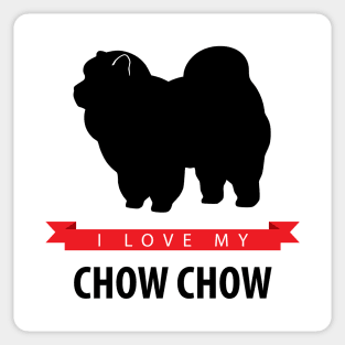 I Love My Chow Chow Sticker